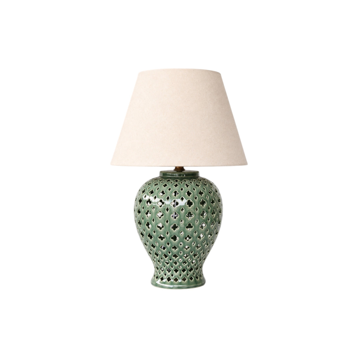 The Green Trellis Lamp (shade included)