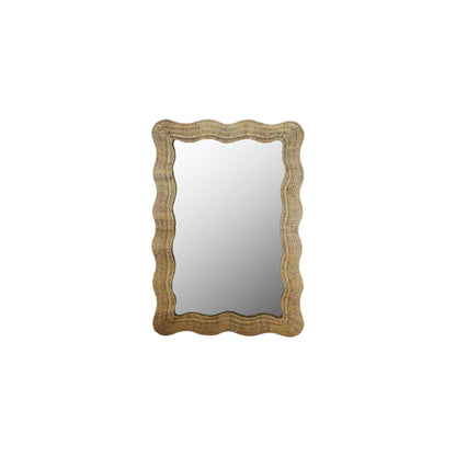 Rattan Wave Mirror