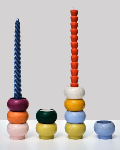 Retro Stackable Candlesticks