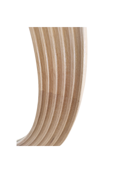 Round Port Oak Mirror