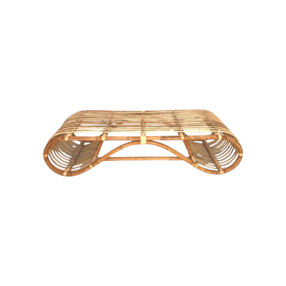 Rattan Wave Coffee Table