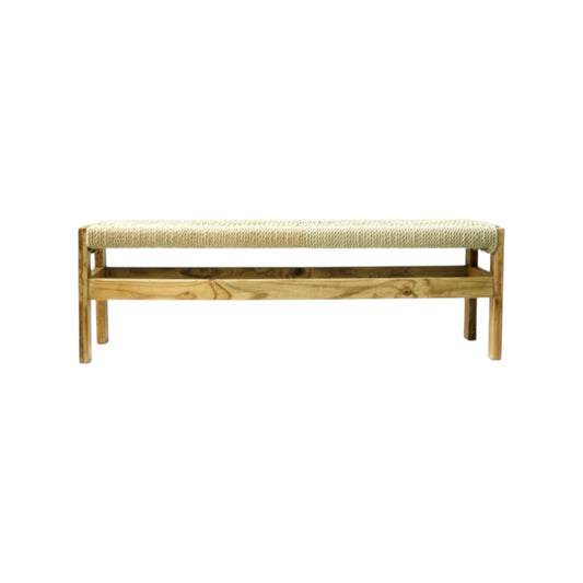 Rustic Rope Bench
