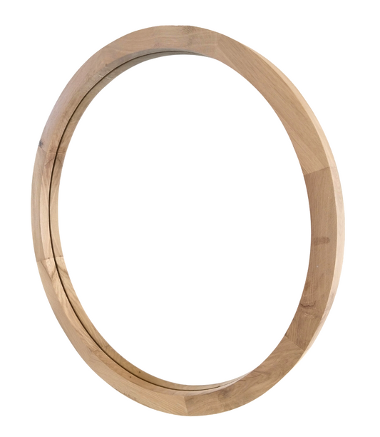 Round Oak Mirror