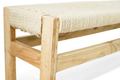 Rustic Rope Bench