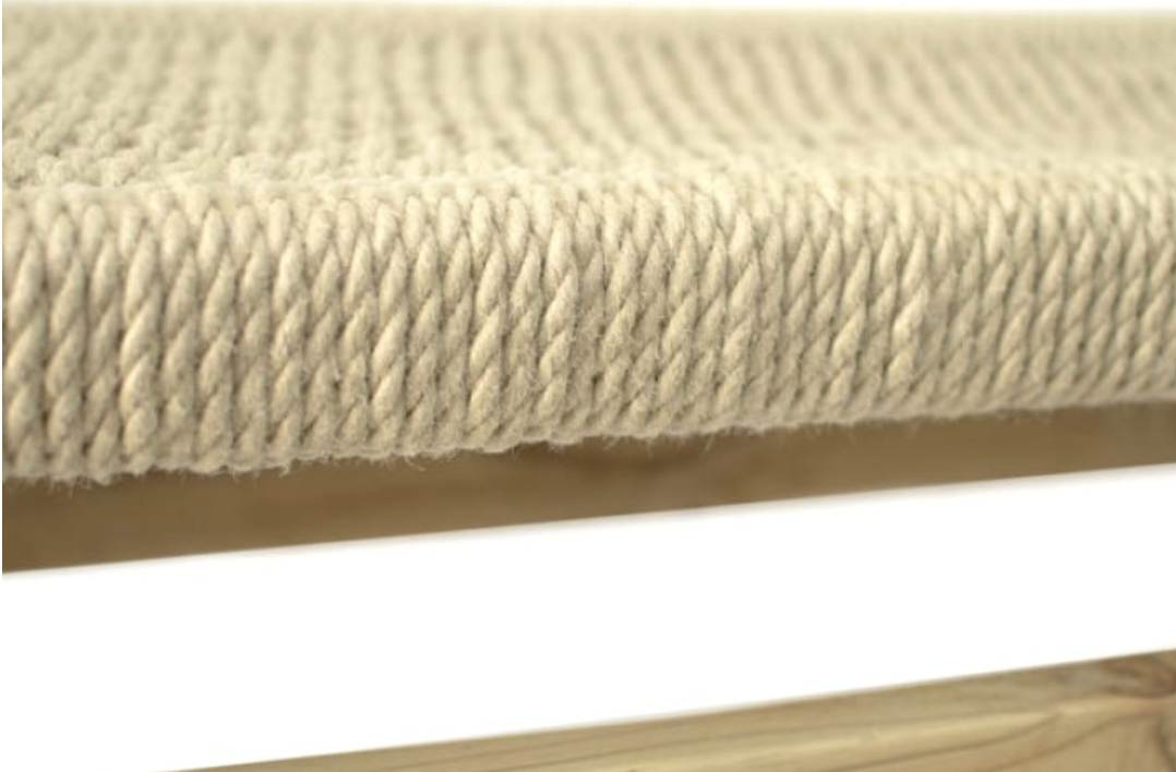 Rustic Rope Bench