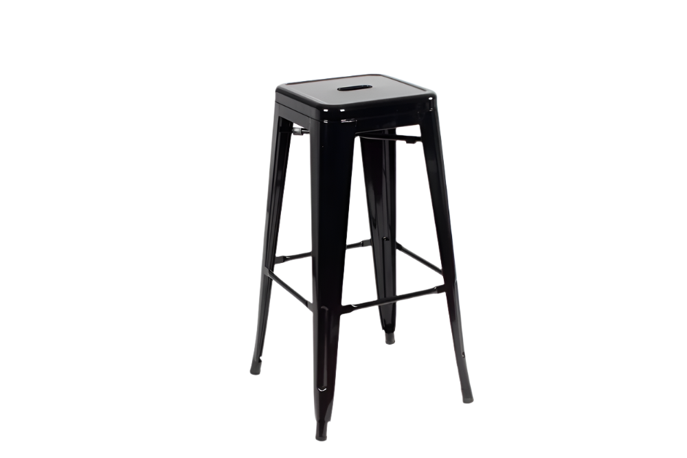 TOLIX BAR STOOL - BLACK