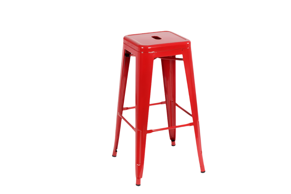 TOLIX BAR STOOL - RED