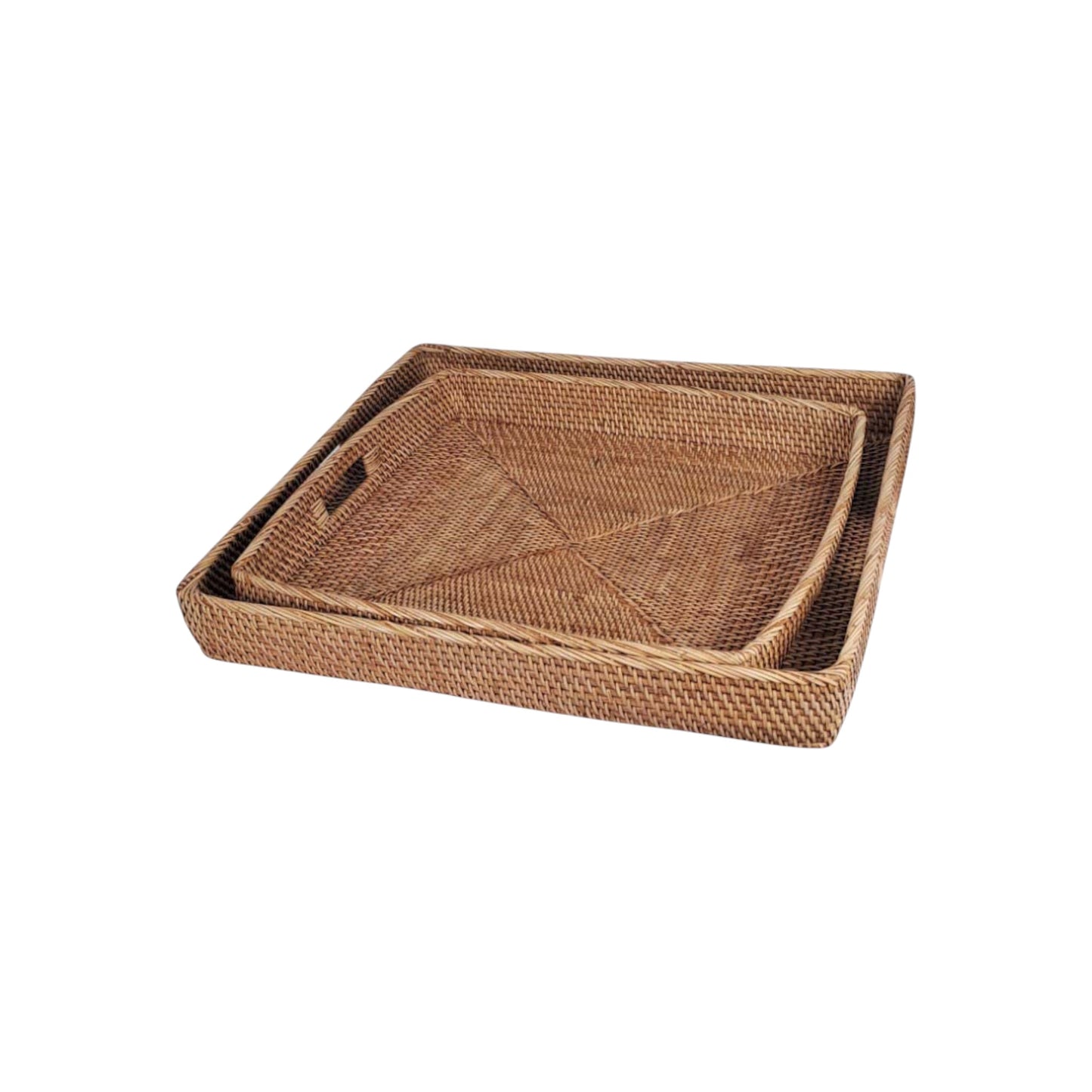 Square Basket Trays - set of 2
