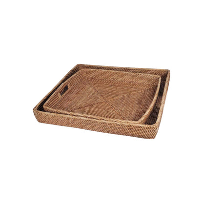 Square Basket Trays - set of 2