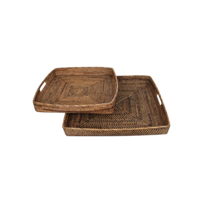 Square Basket Trays - set of 2