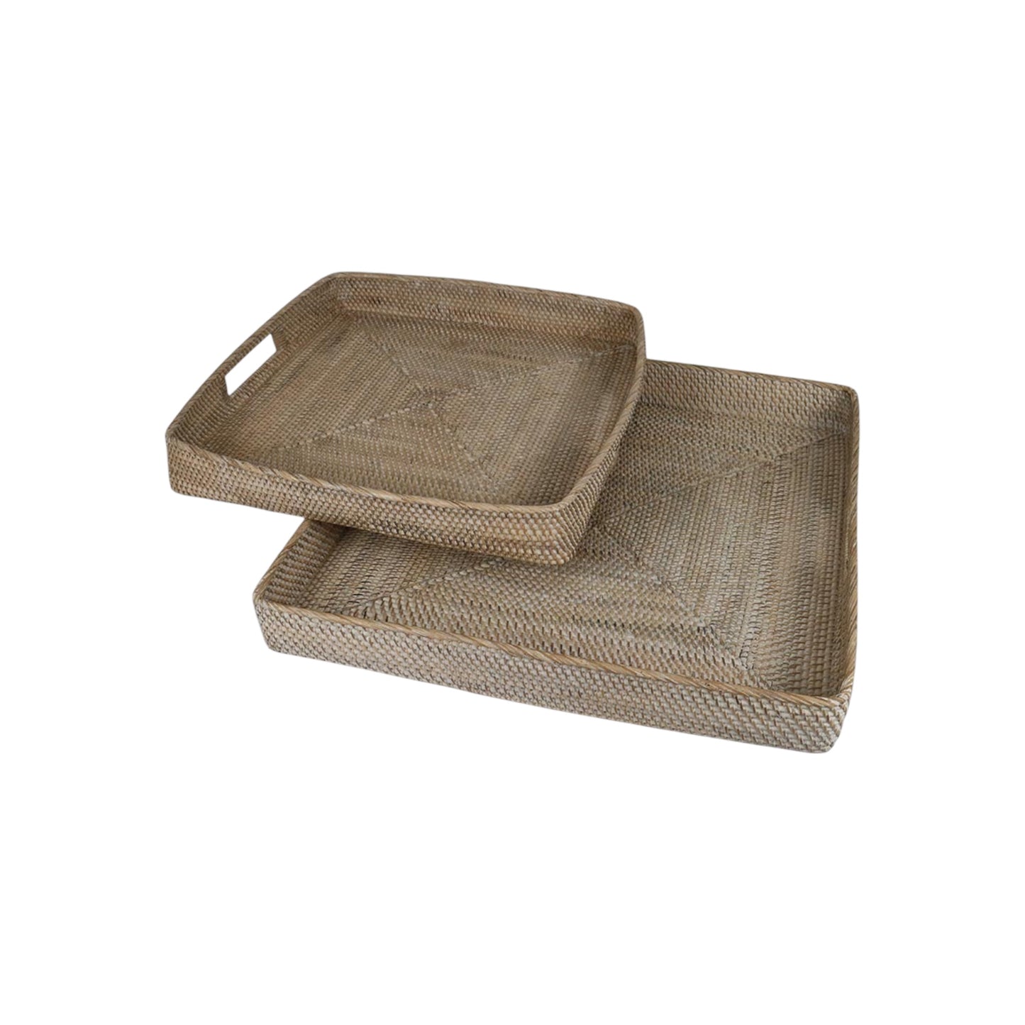 Square Basket Trays - set of 2