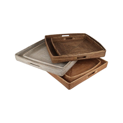 Square Basket Trays - set of 2