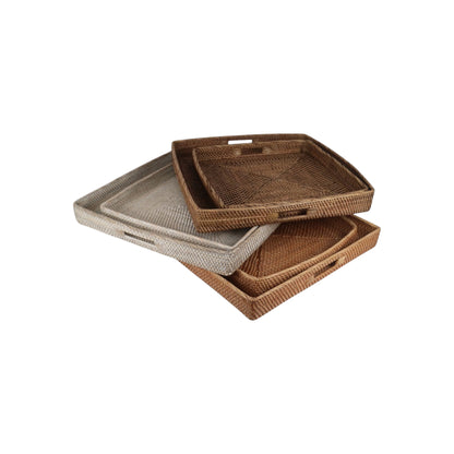 Square Basket Trays - set of 2