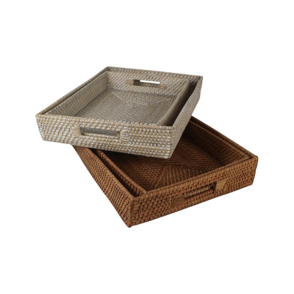Rectangle Basket Trays - set of 2