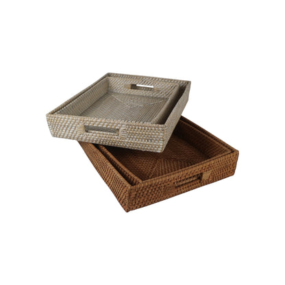 Rectangle Basket Trays - set of 2