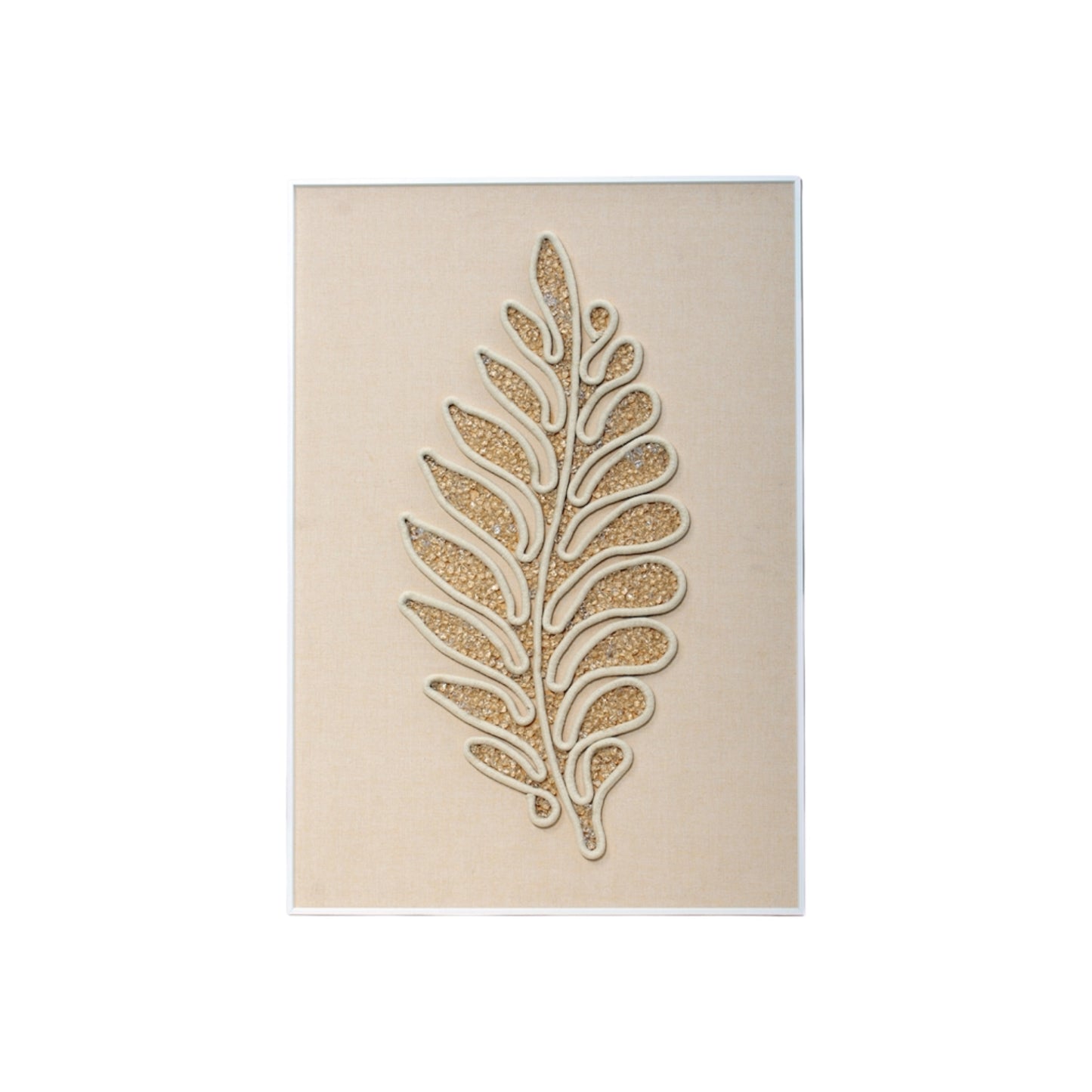 Organic Leaf - Textural Art