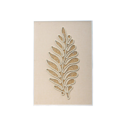 Organic Leaf - Textural Art