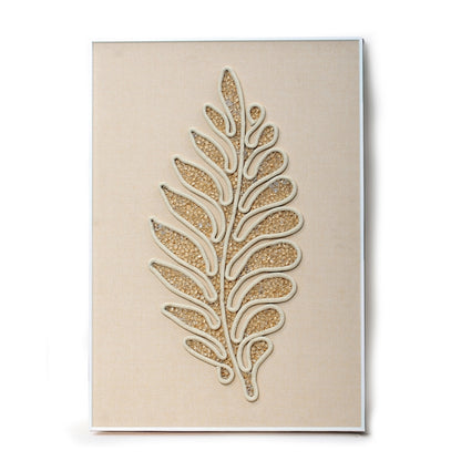 Organic Leaf - Textural Art