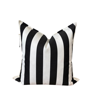 Black & White Stripe Outdoor Scatter
