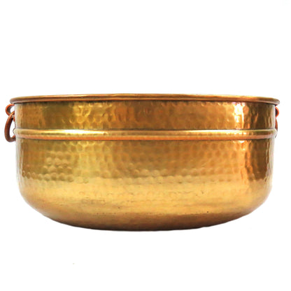Gold Beaten Planter - Antique