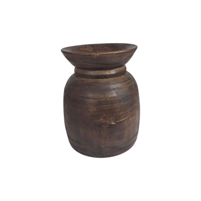Antique Wooden Oil Pot