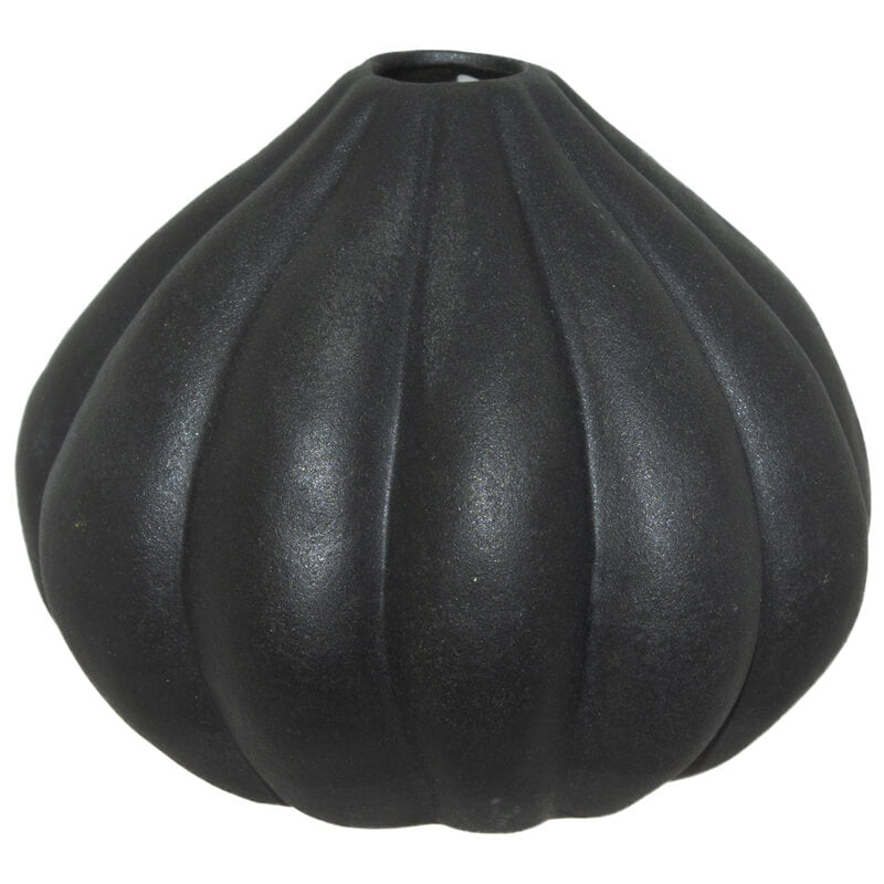 Small Black Urchin Vase