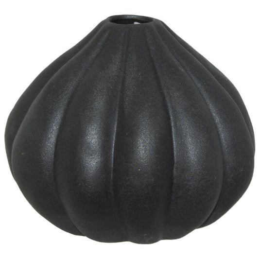Small Black Urchin Vase