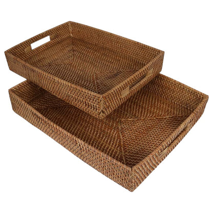 Rectangle Basket Trays - set of 2