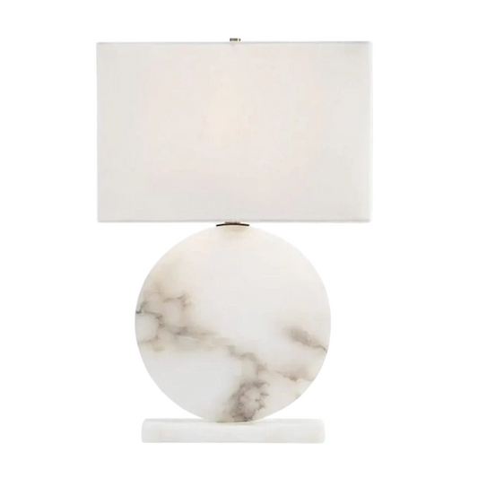 Montgomery Marble Table Lamp White