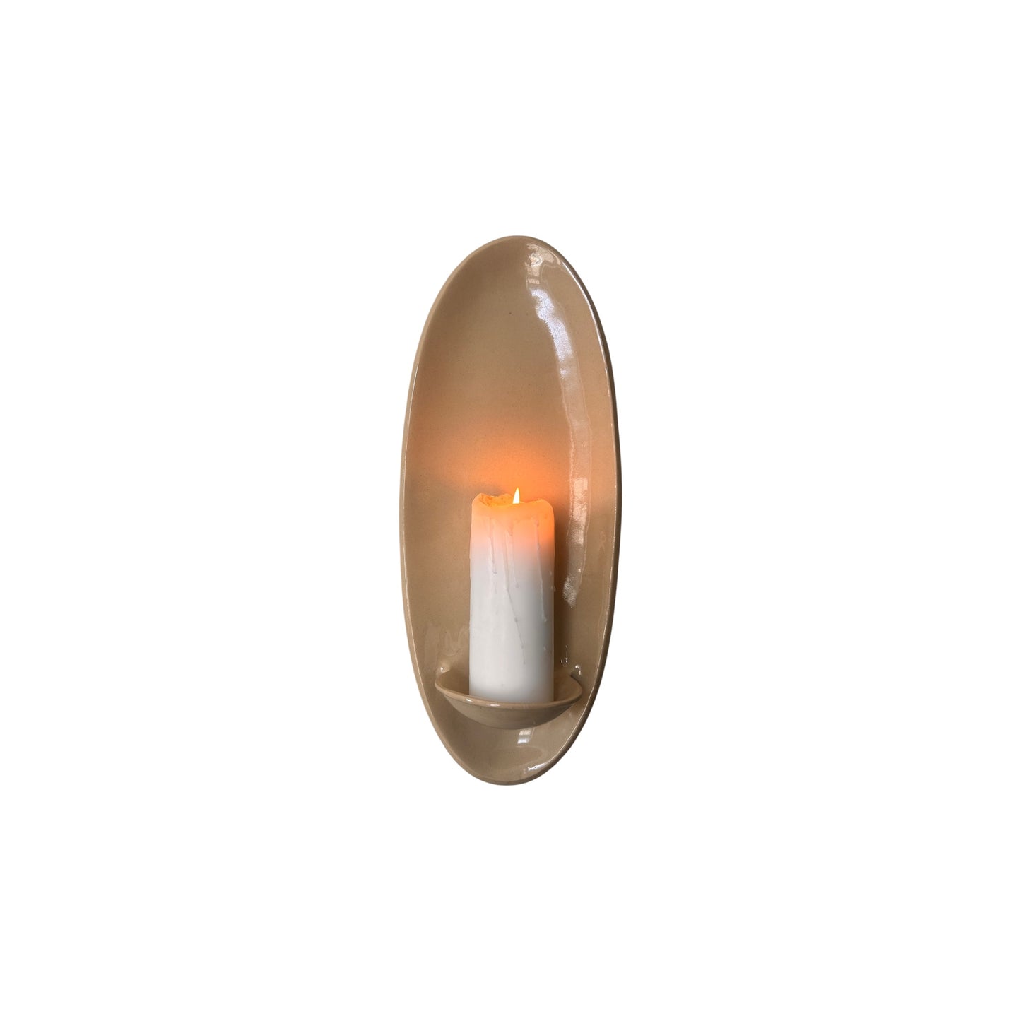 Handmade Clay Candle Wall Sconces