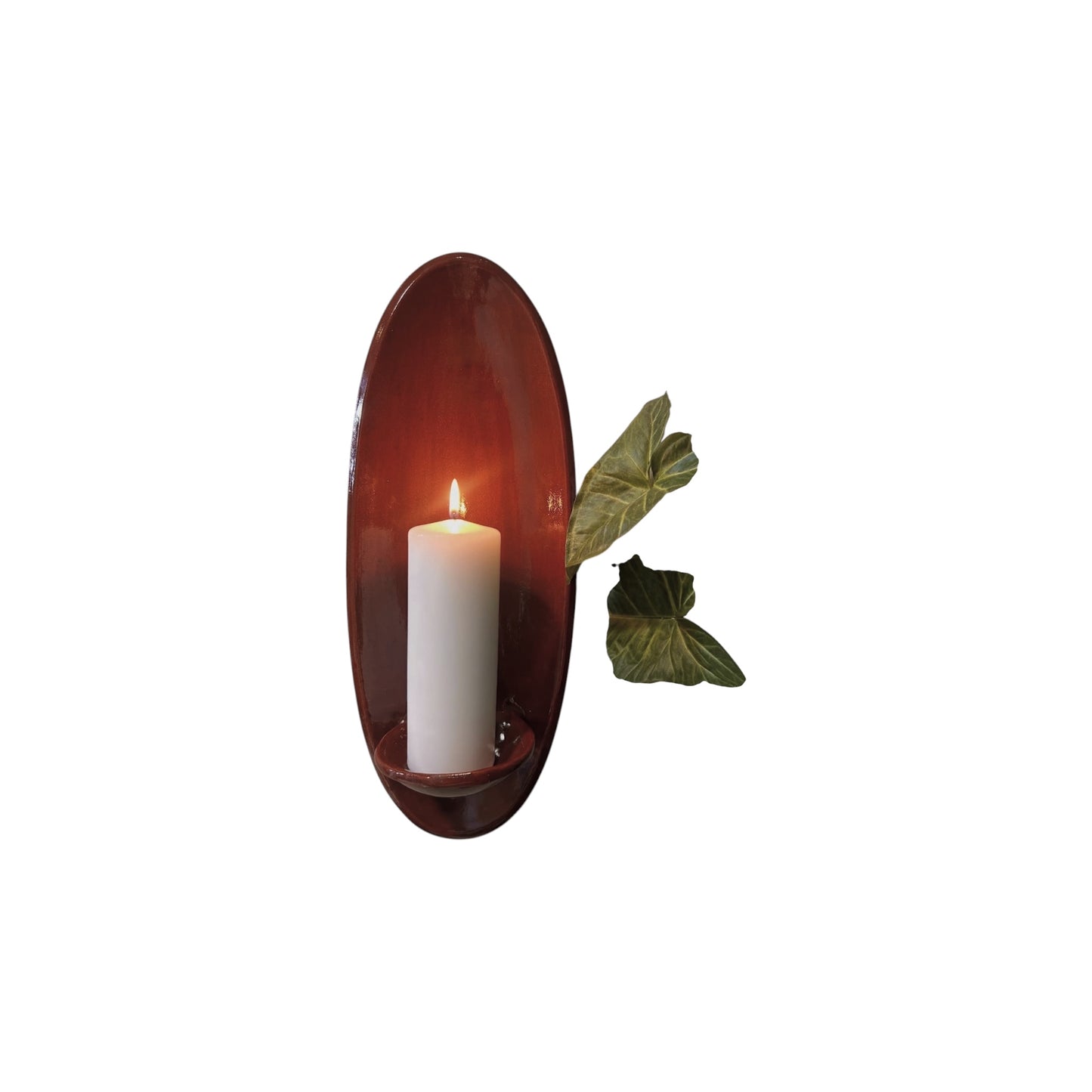 Handmade Clay Candle Wall Sconces