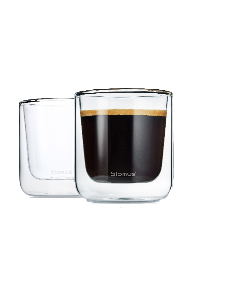 Set of 2 Insulated Coffee Glasses