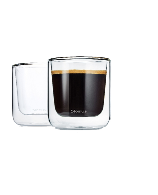 Set of 2 Insulated Coffee Glasses
