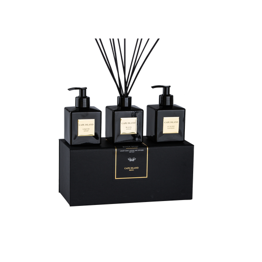 Black Gold Luxury Liquid Soap, Lotion & Fragrance Diffuser Collection