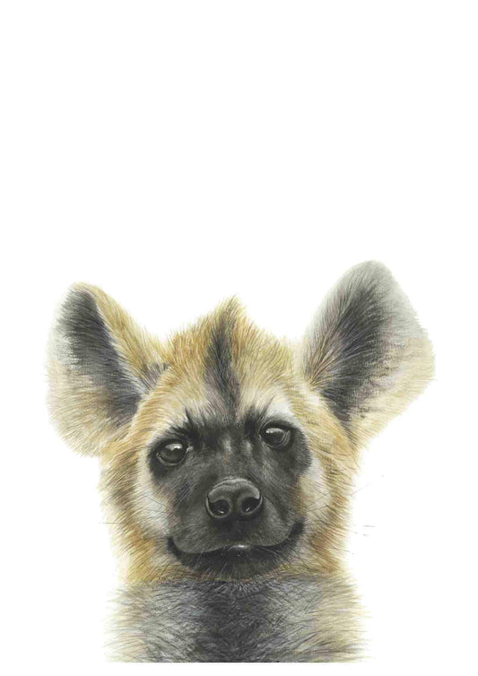 Baby Hyena Art Print - Esque
