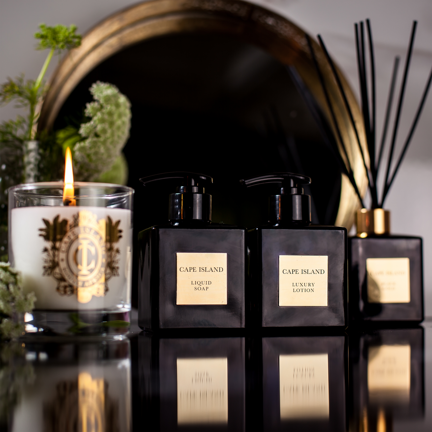 Black Gold Luxury Liquid Soap, Lotion & Candle Collection