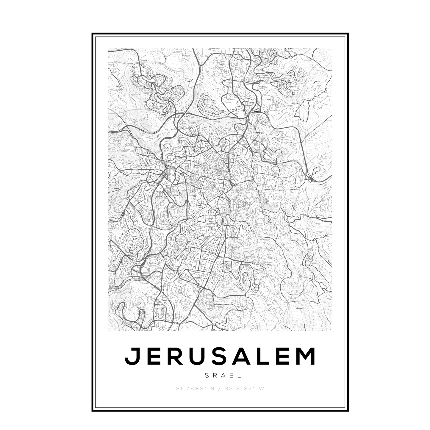 City Maps Jerusalem
