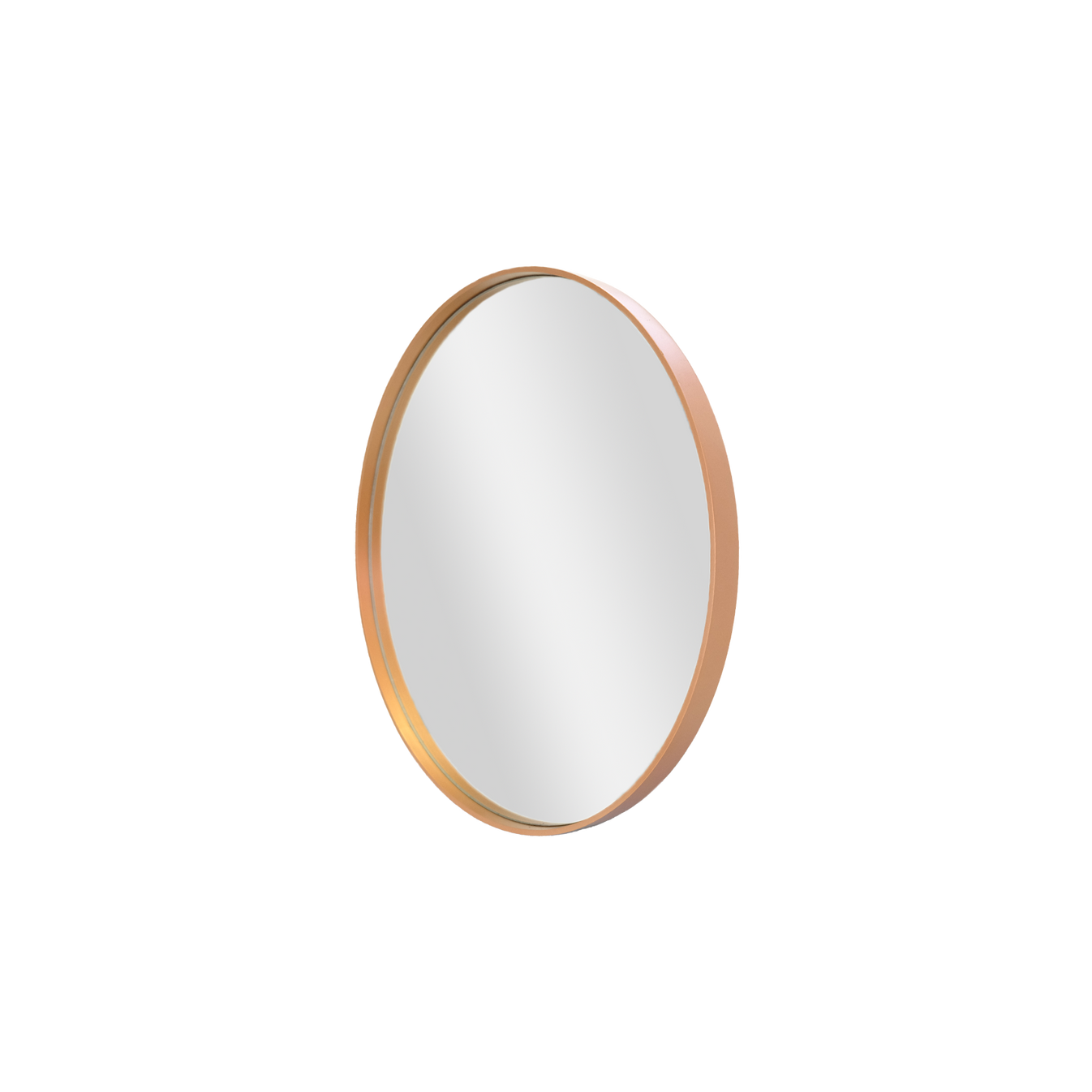 Deep Frame Round Mirror Bronze Esque