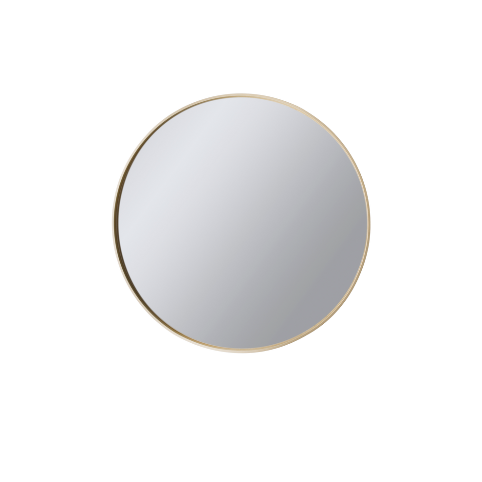 Deep Frame Round Mirror Gold – Esque