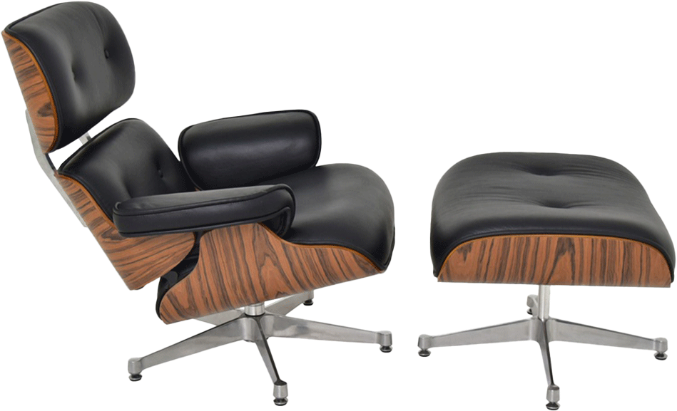 Eames style lounge chair & ottoman replica hot sale
