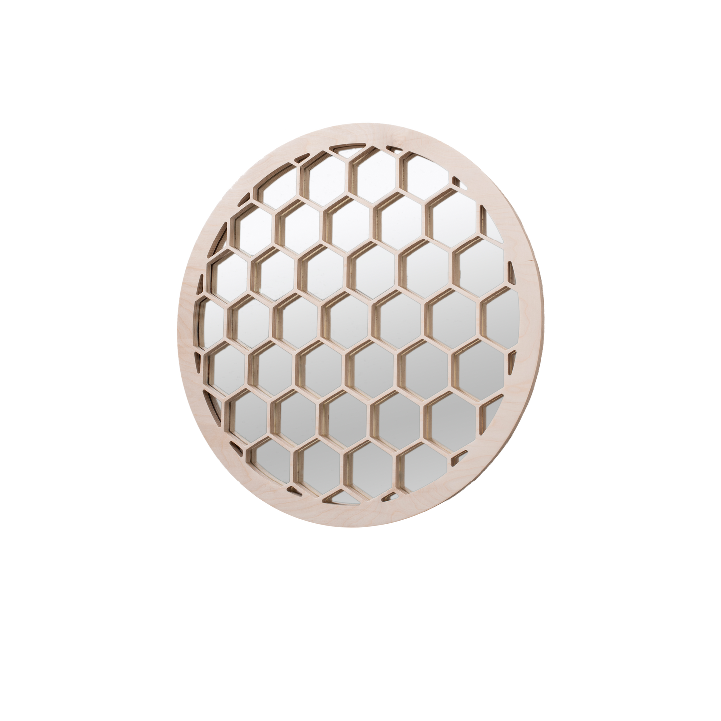 Honeycomb Round Mirror