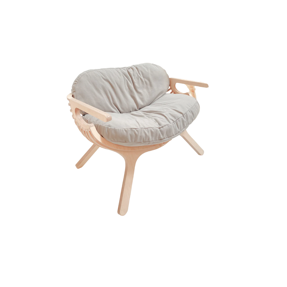 Shell Chair With Cushions Luxe Cotton
