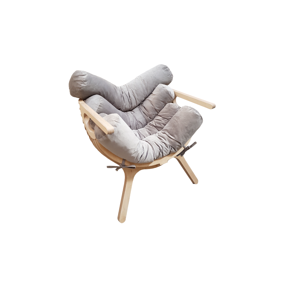 Shell Chair With Cushions Linen Blend